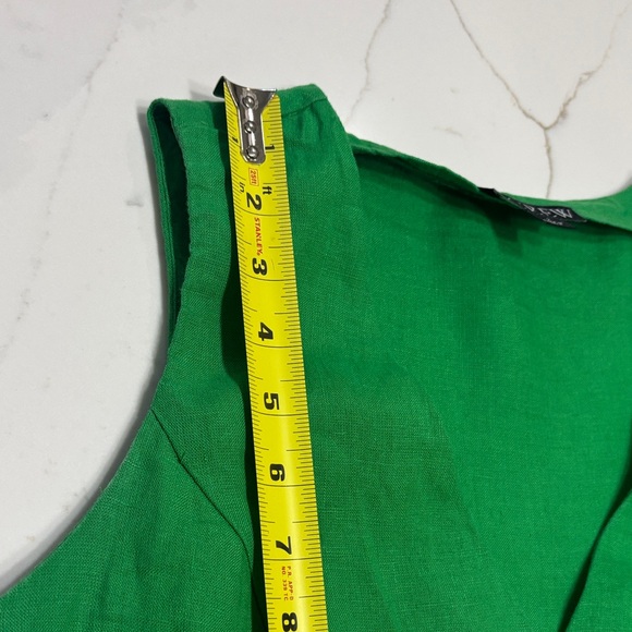 J. Crew Vibrant Green Button-Front Midi Dress - Picture 8 of 12